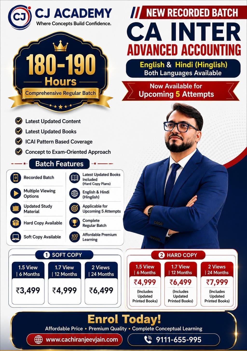 🚨 NEW RECORDED BATCH — CA INTER ADVANCED ACCOUNTING 🚨