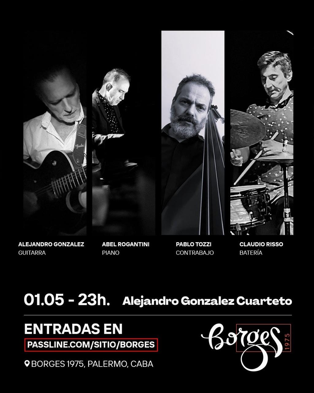 Comienza Mayo y se viene una hermosa fecha, Alejandro Gonzalez Cuarteto.