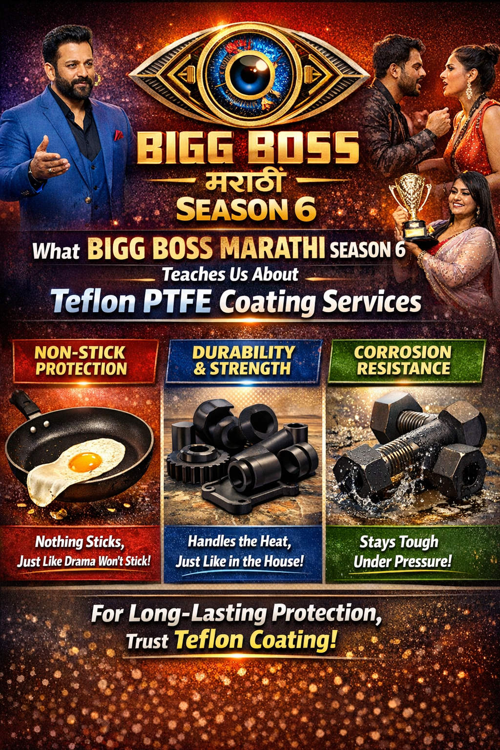 What Bigg Boss Marathi Season 6 Teaches Us About Teflon PTFE Coating Services