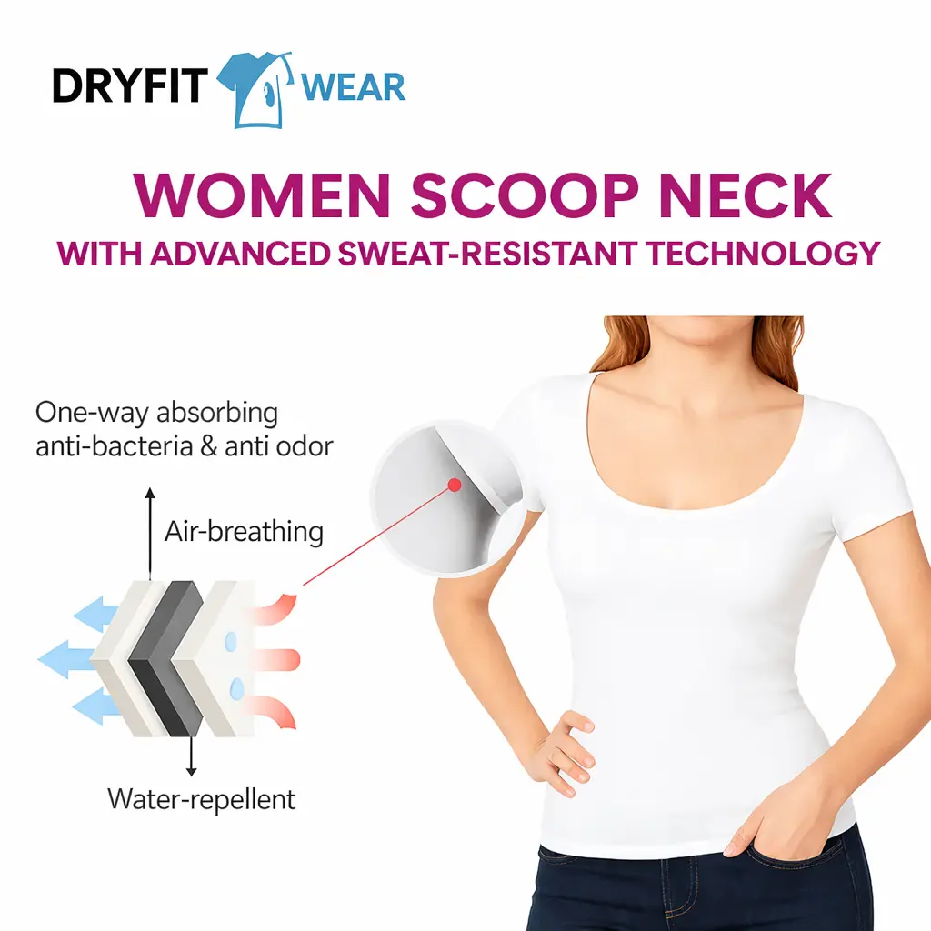scoop neck undershirt