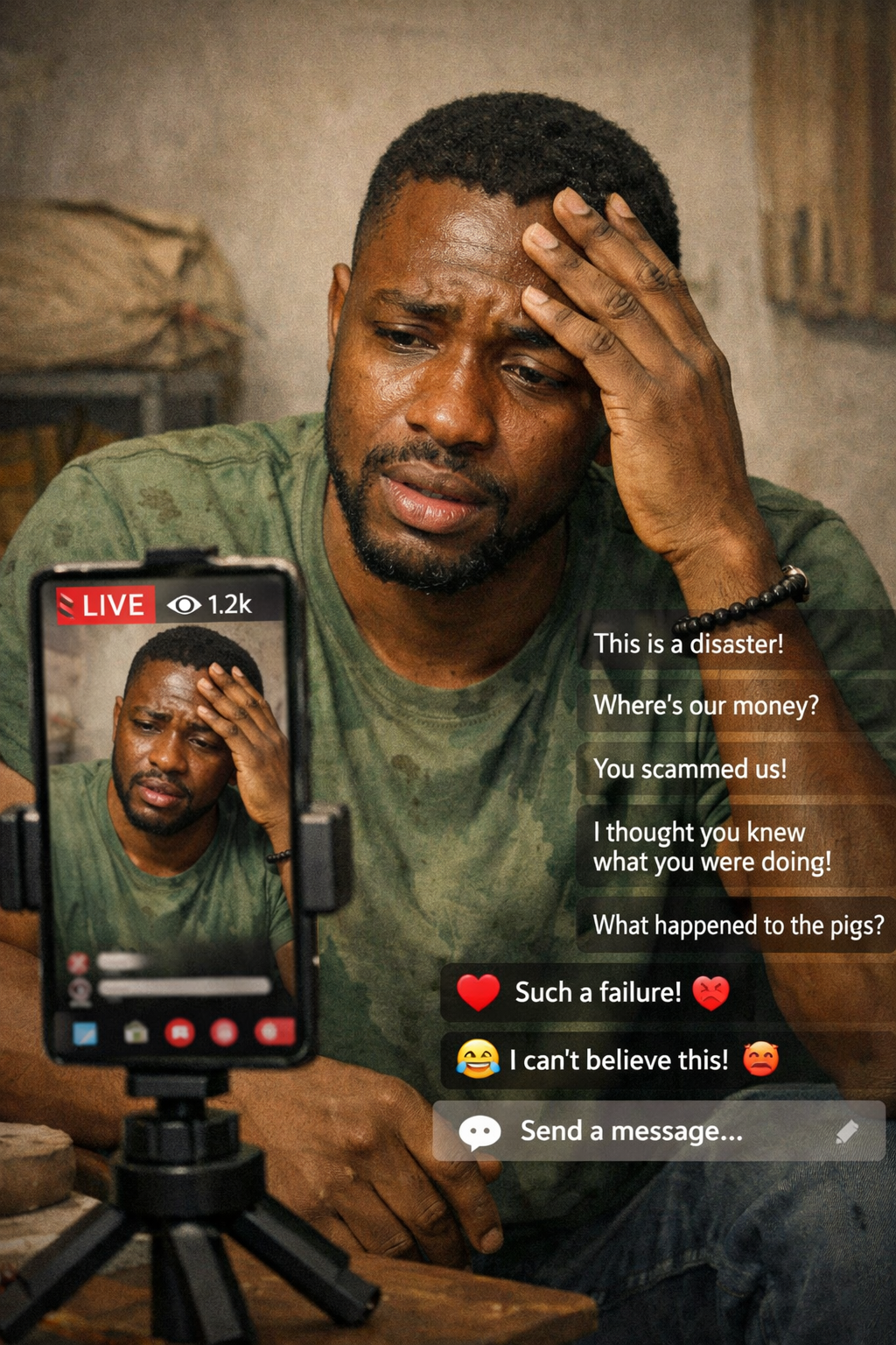 The good thing is that Ajibola is being accountable to his investor. I really hope everything is sorted out amicably (image generated using Copilot). N.B. fictional image; similarity to a real-life individual is coincidental.