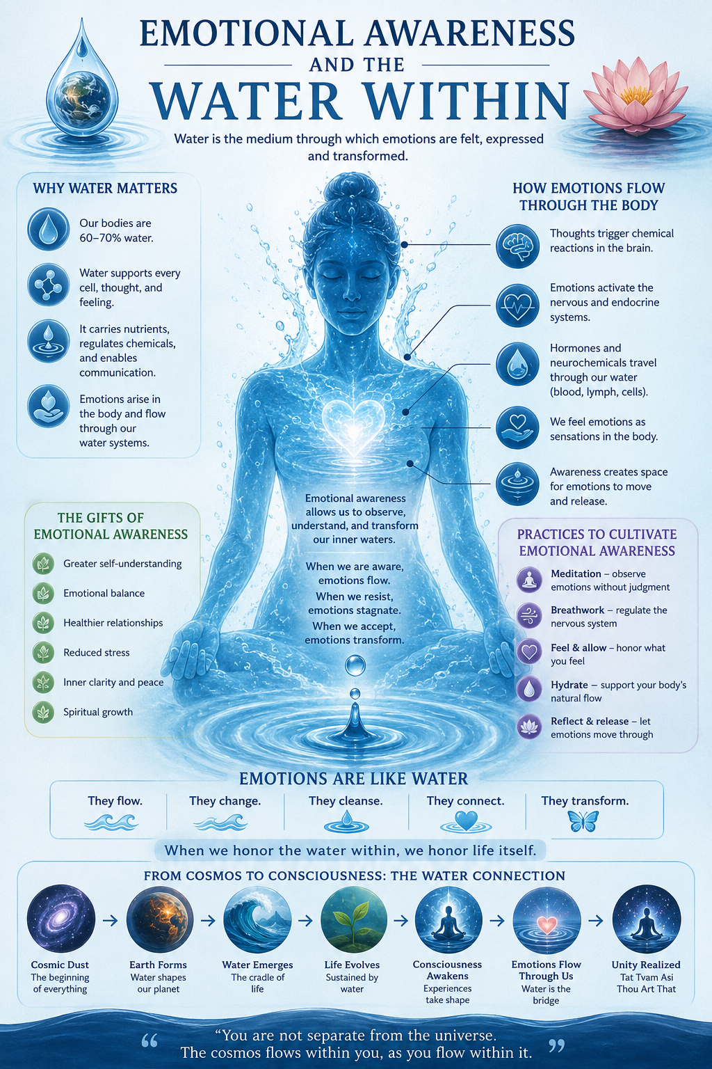 Emotional Awareness : Role of Water Element in our life