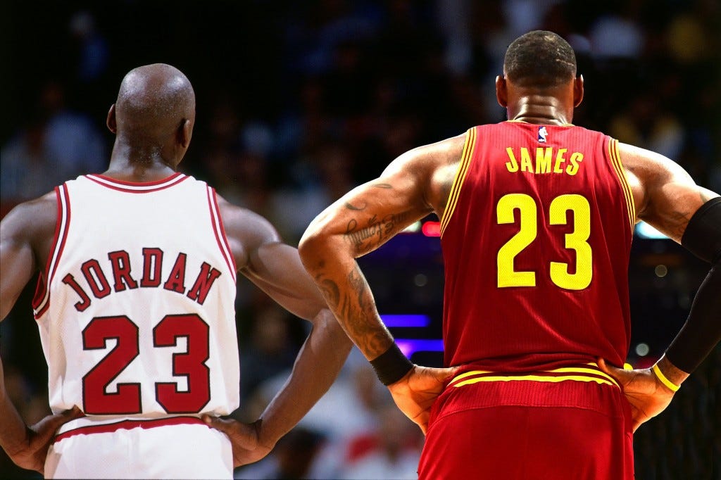 Michael Jordan vs. Lebron James: an analysis of Mike Vaccaro's article | by  John Kammerman | Medium