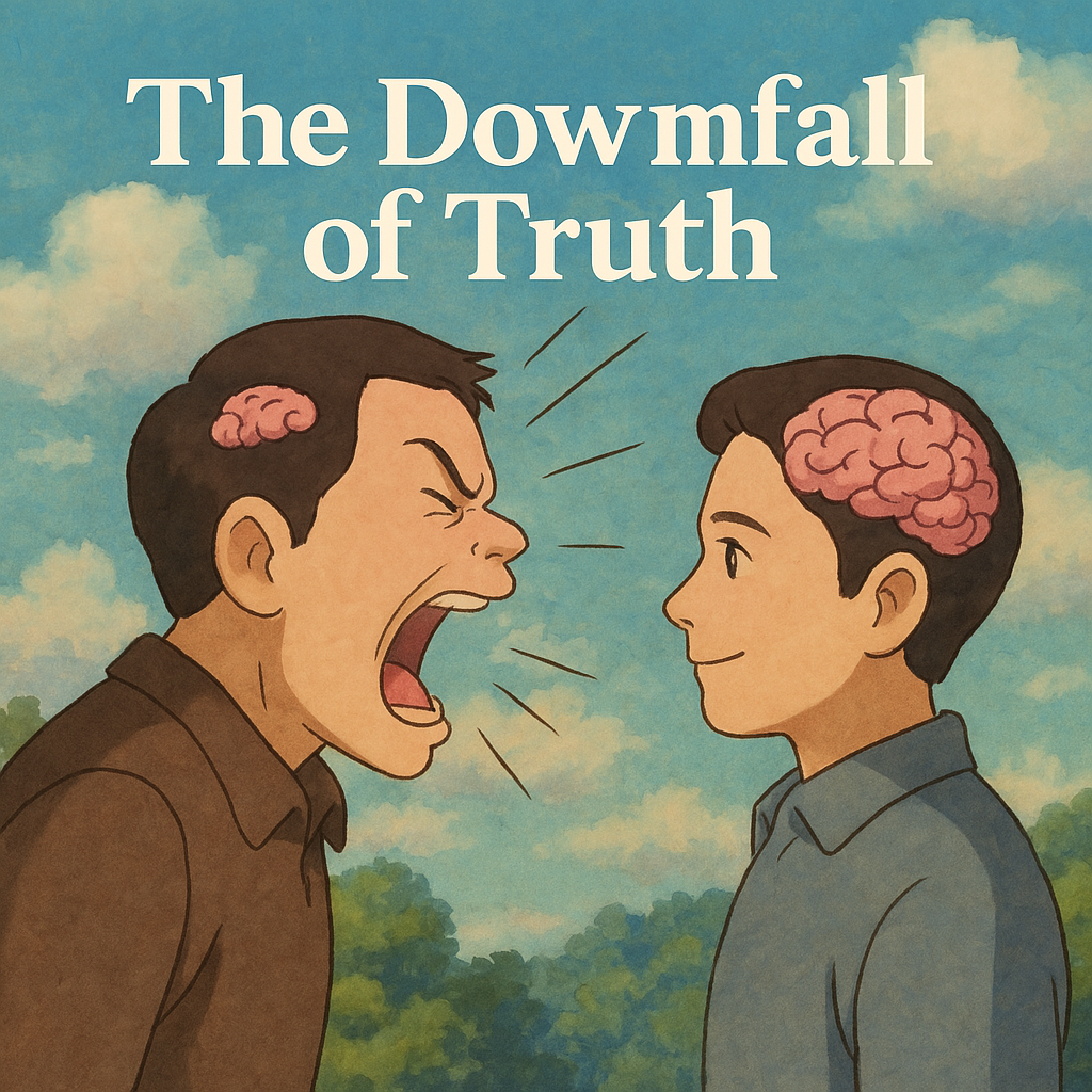 The Downfall of Truth. When society can’t engage in a calm… by Chris(01)