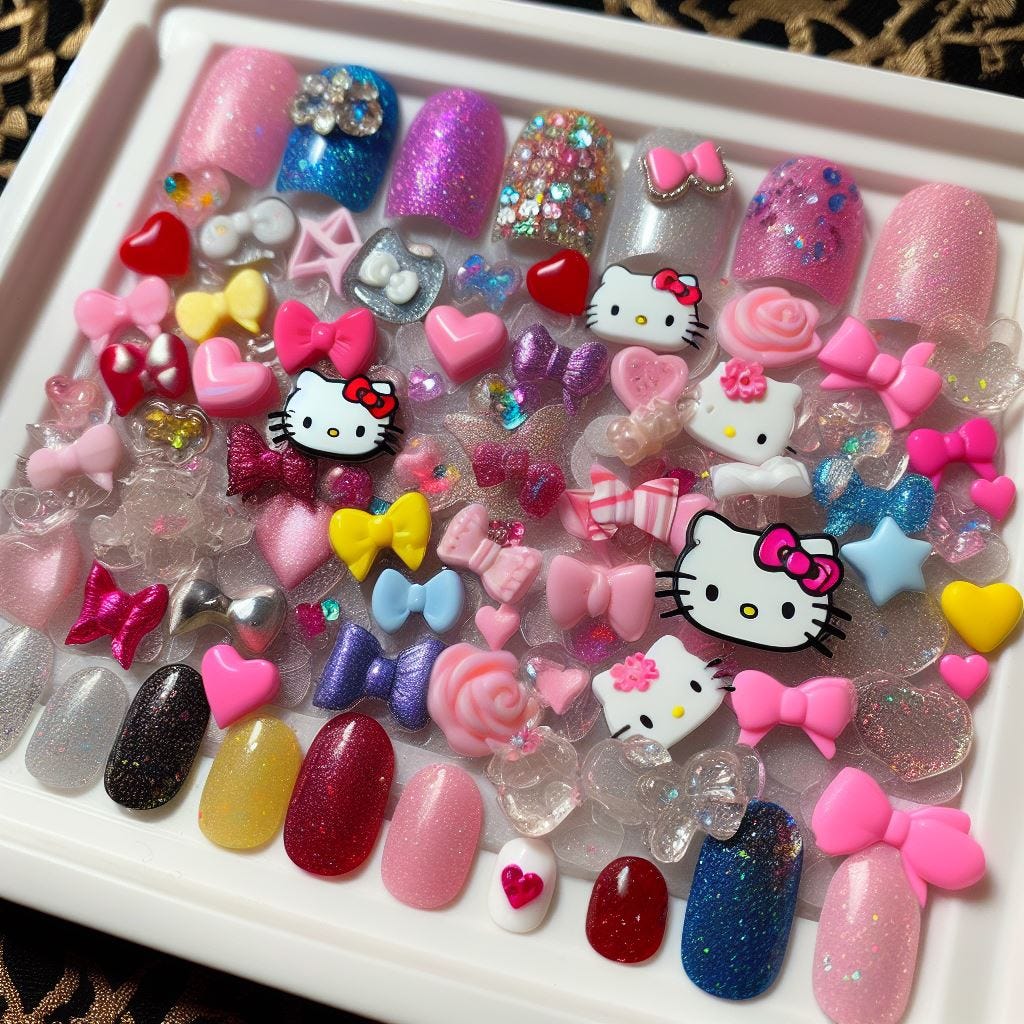 The Adorable World of Hello Kitty Nail Charms