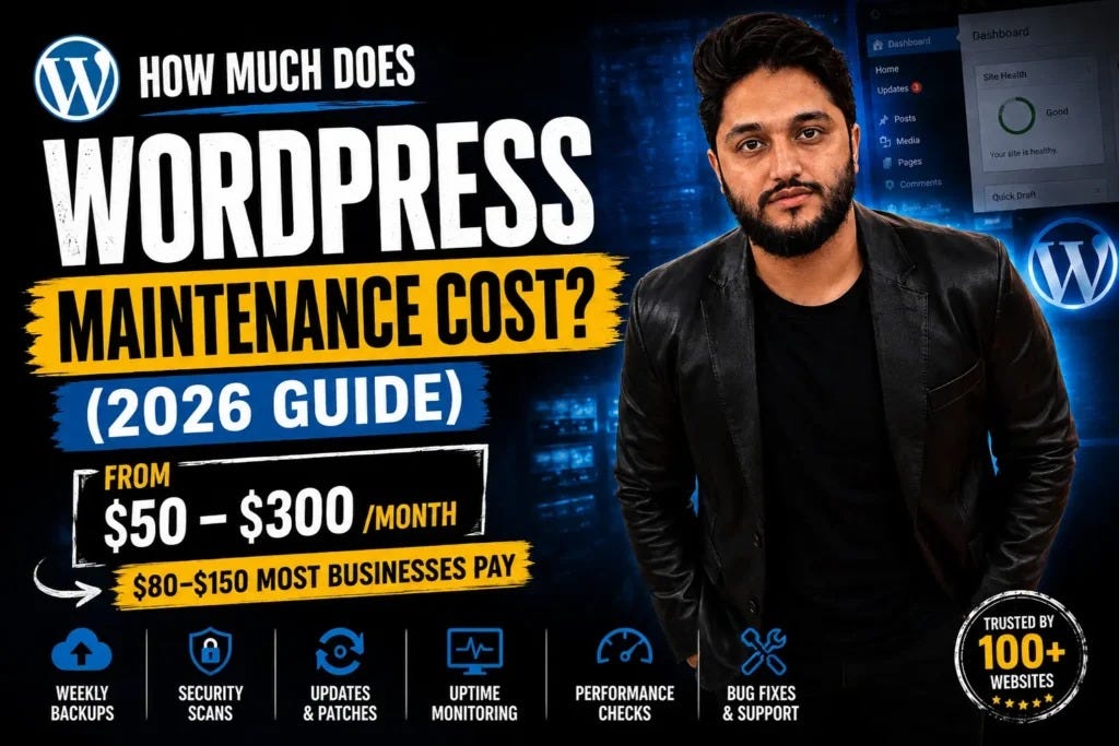 How Much Does WordPress Maintenance Cost? (2026 Small Business Guide)