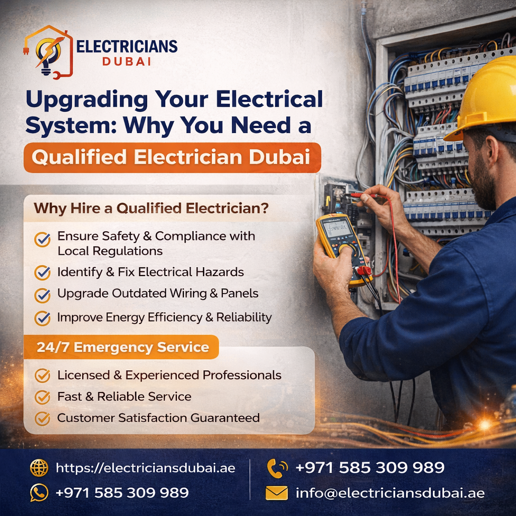 Upgrading Your Electrical System: Why You Need a Qualified Electrician Dubai