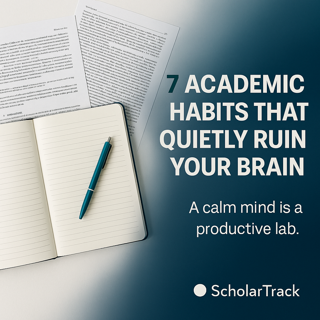 🧠 7 Academic Habits That Quietly Ruin Your Brain by Saja Gharaba