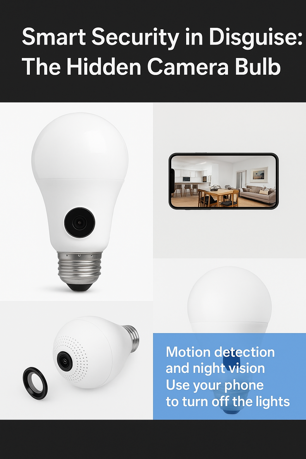 WiFi 1080P Security Camera Bulb K-804 Review: IP66 Rotatable, Human Detection & Two-Way Audio