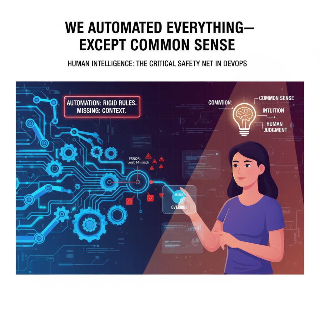 We Automated Everything — Except Common Sense (in DevOps)