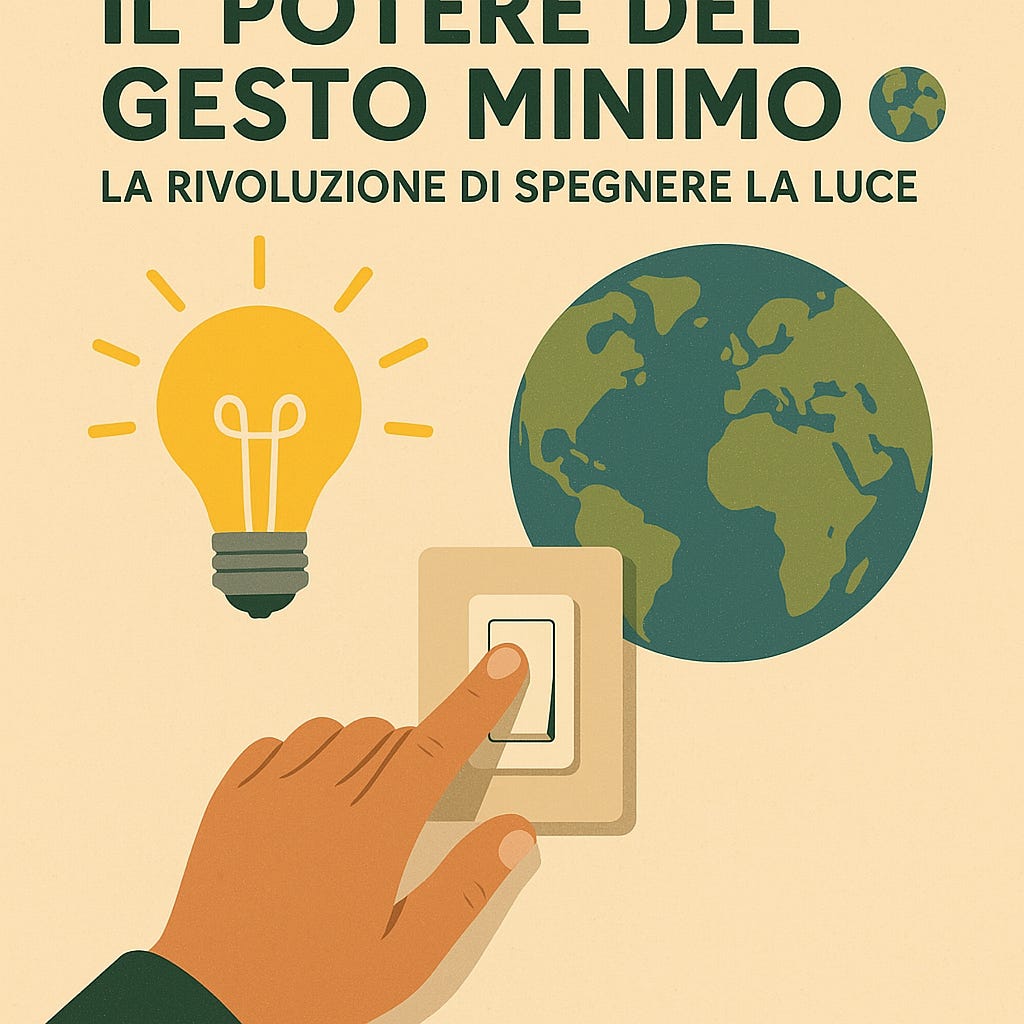 Il Potere del Gesto Minimo: La Rivoluzione di Spegnere la Luce 💡🌍