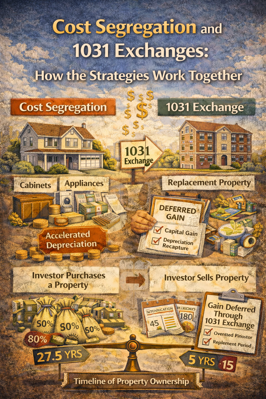 Cost Segregation and 1031 Exchanges: How the Strategies Work Together