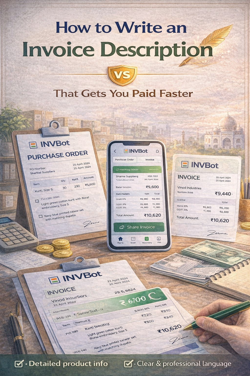 💸 How to Write an Invoice Description That Gets You Paid Faster (With Examples)