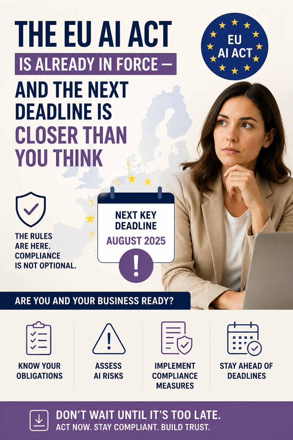 The EU AI Act Is Already in Force — And the Next Deadline Is Closer Than You Think