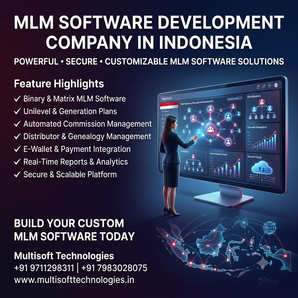 MLM Software Development Company IN INDONESIA Contact: +91 9711298311, +91 7983028075