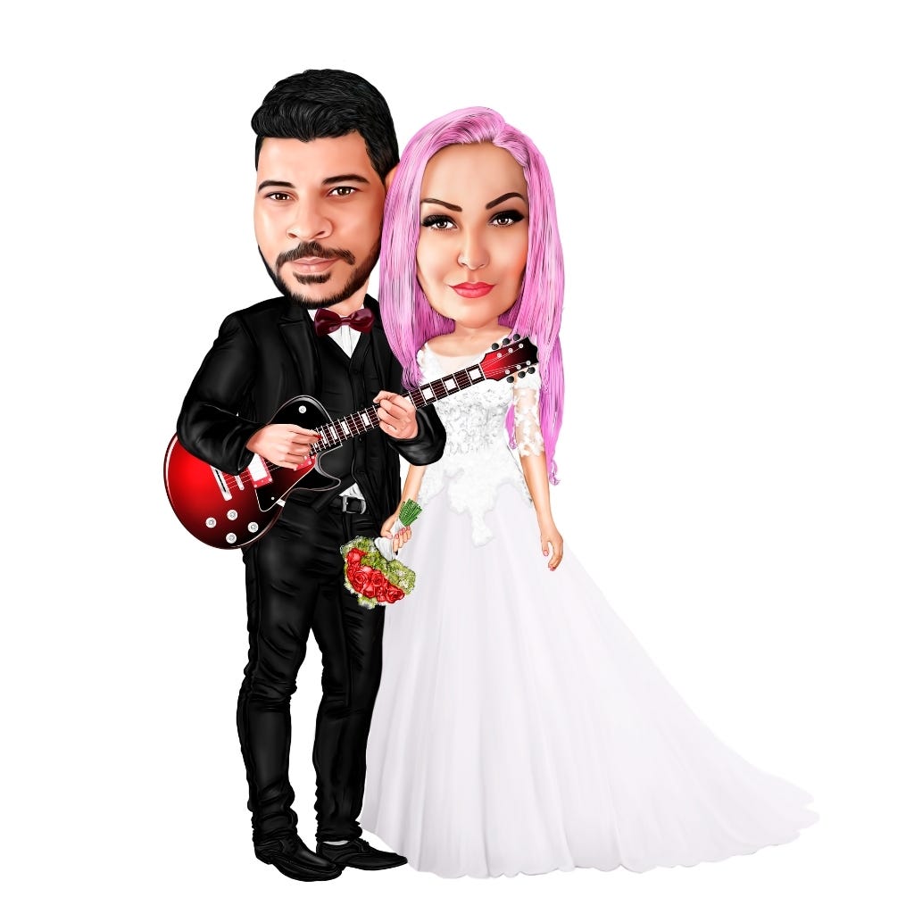 Caricatura de Casamento: Celebre o Amor com uma Arte Exclusiva e Divertida!