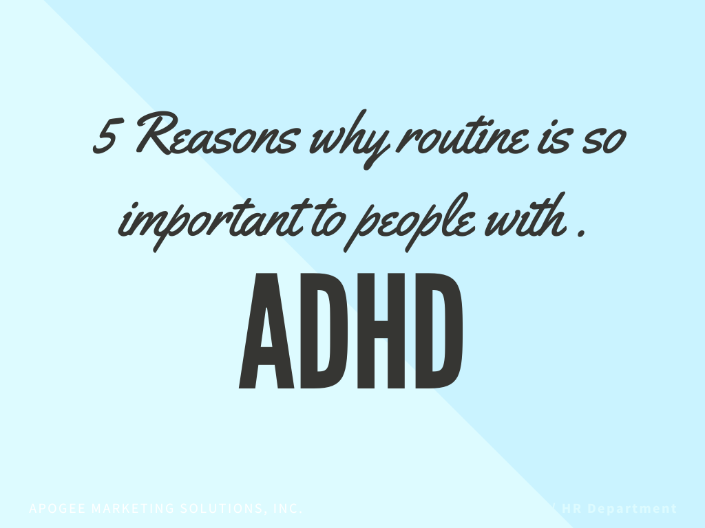 The top 5 Reasons why routine is important to people with ADHD. | by ...