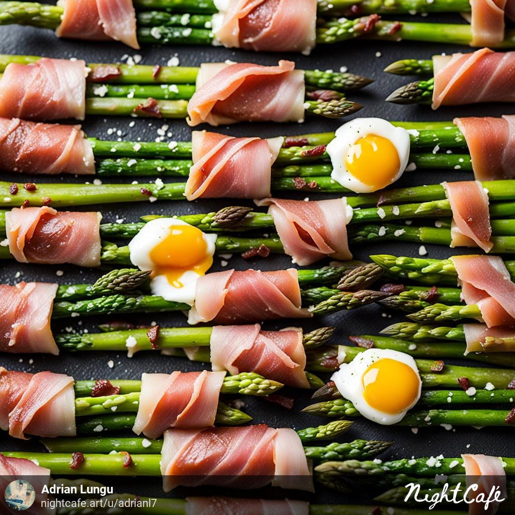 Prosciutto-Wrapped Asparagus with Poached Egg Recipe | by Adrian Lungu ...