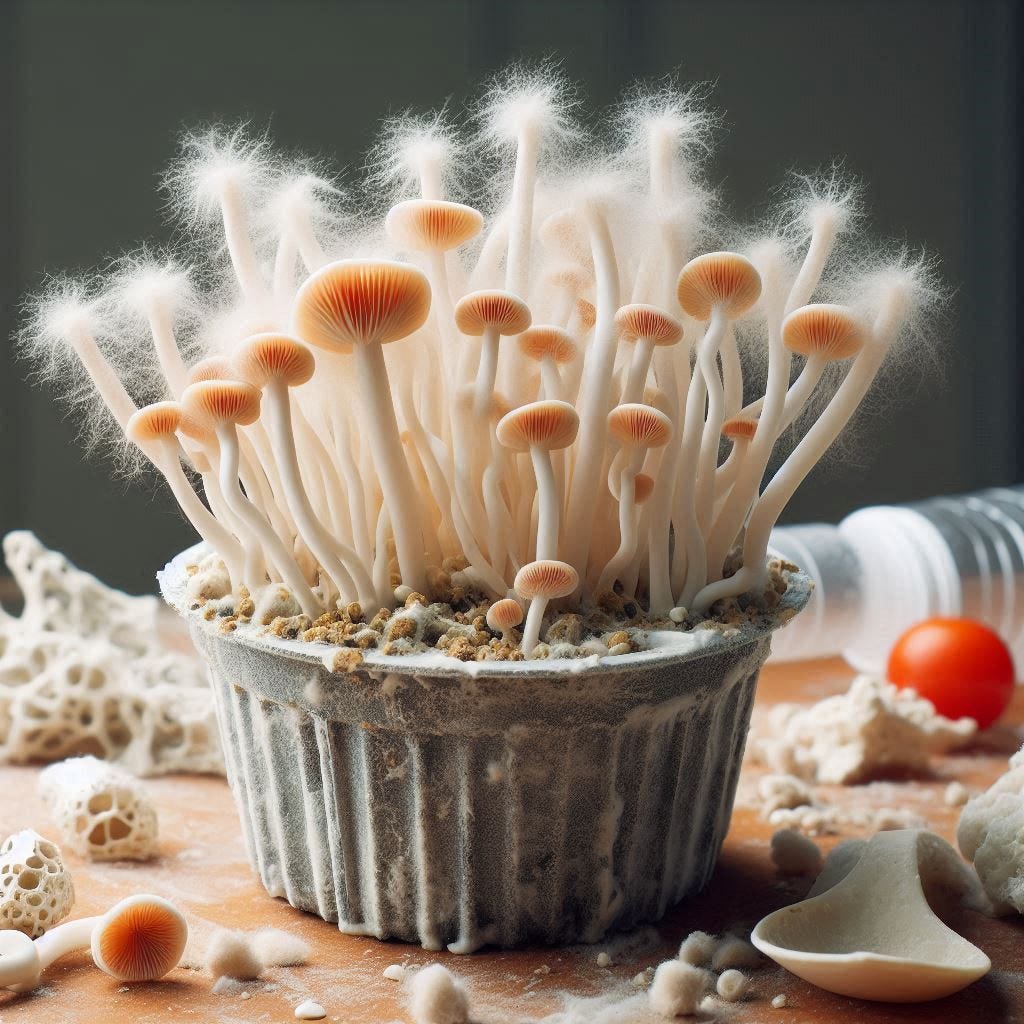 Mushrooms eat plastic for dinner. Ah, mushrooms. by Jeff Reeds Medium