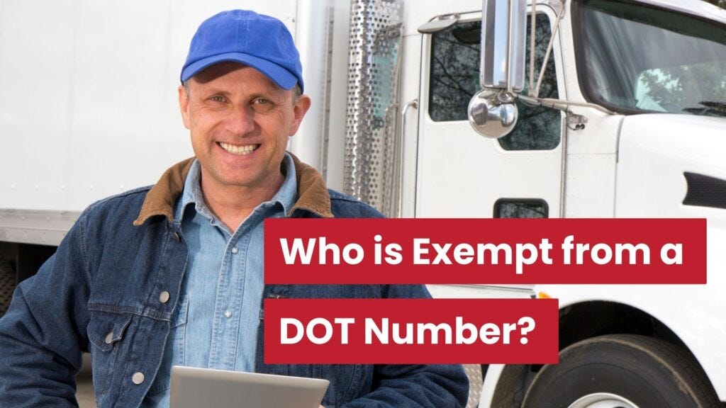 Who is Exempt from a DOT Number: Here’s What You Need to Know