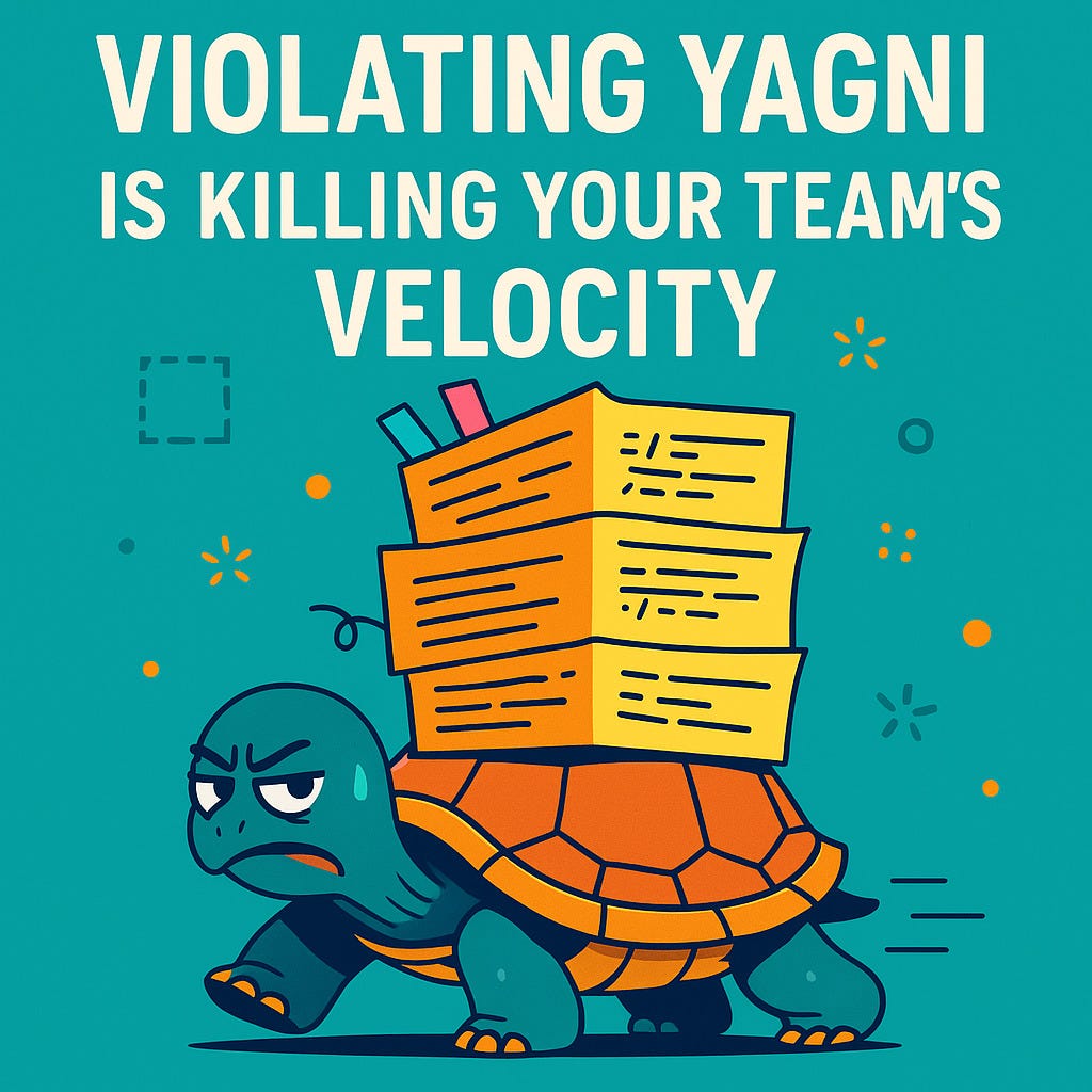 🧨 How Violating YAGNI Is Killing Your Team’s Velocity | by mohamad shahkhajeh | Jul, 2025 | Medium
