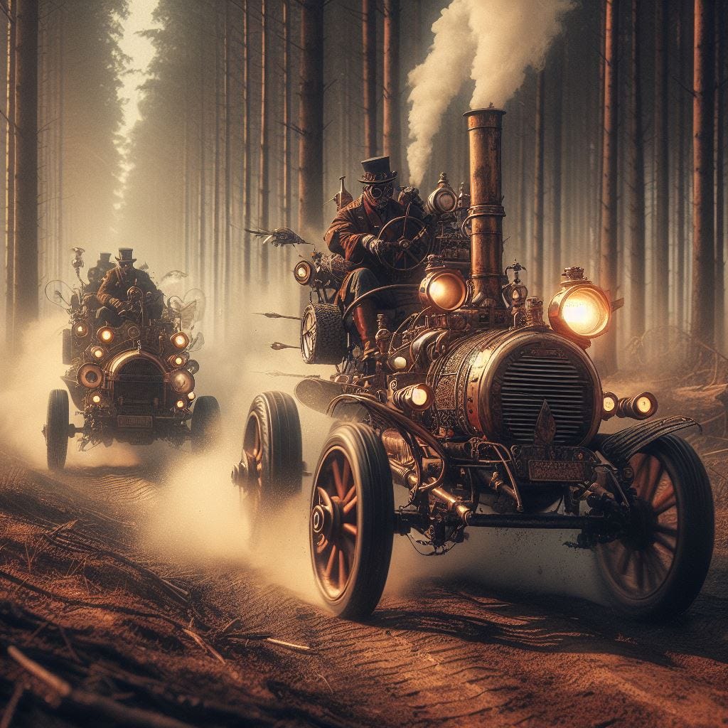 The Getaway. An Edison Crow steampunk short story by Steven