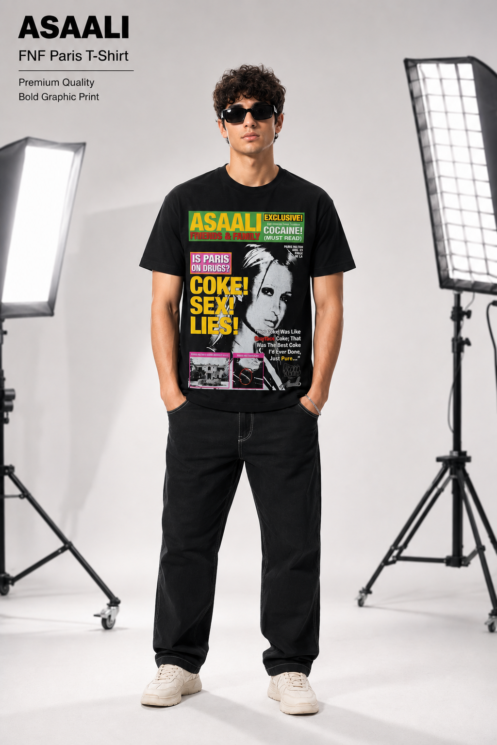 ASAALI FNF Paris T-Shirt: Where Bold Graphics Meet Modern Streetwear