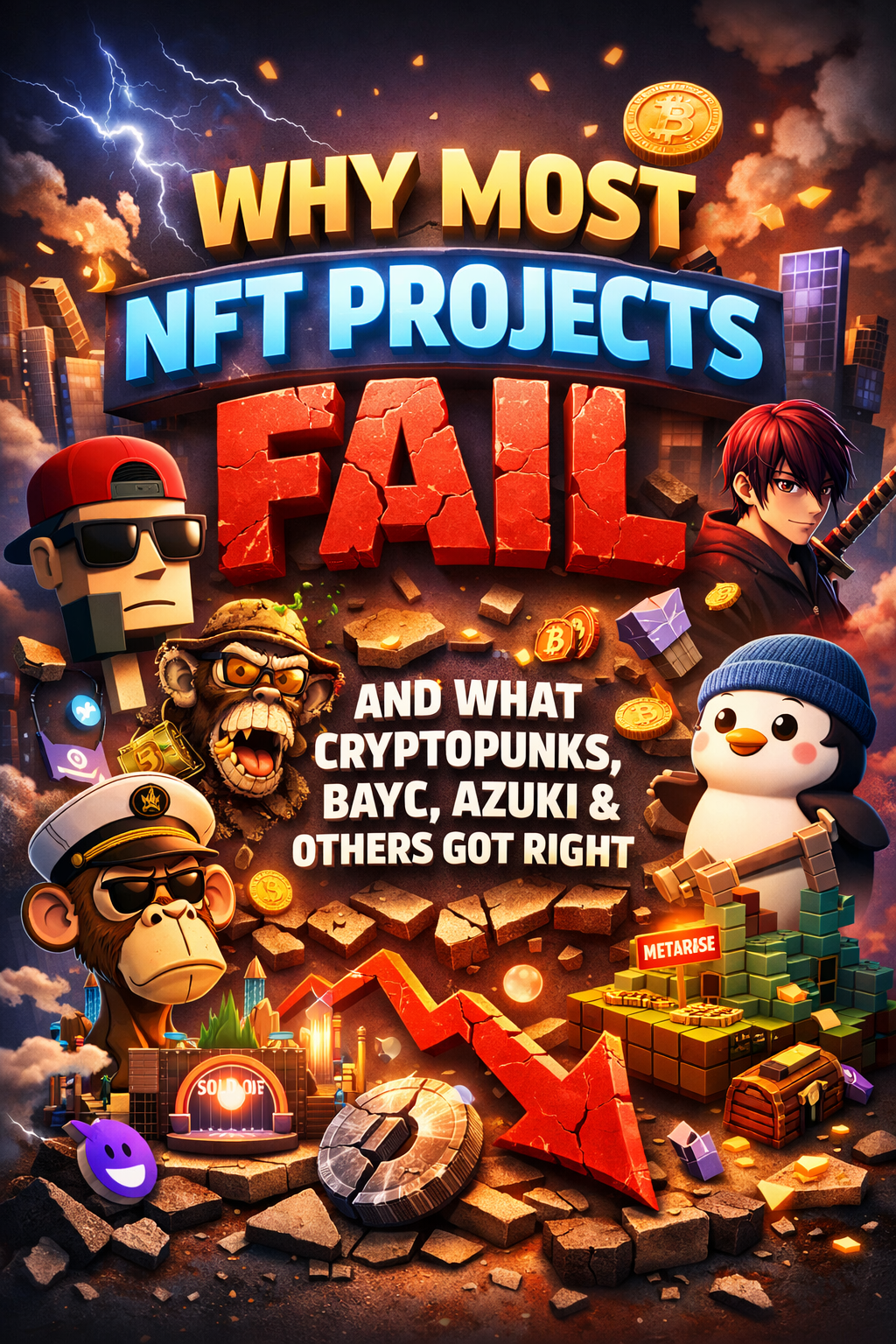 Why Most NFT Projects Fail And What Cryptopunks, BAYC, Azuki & Others Got Right