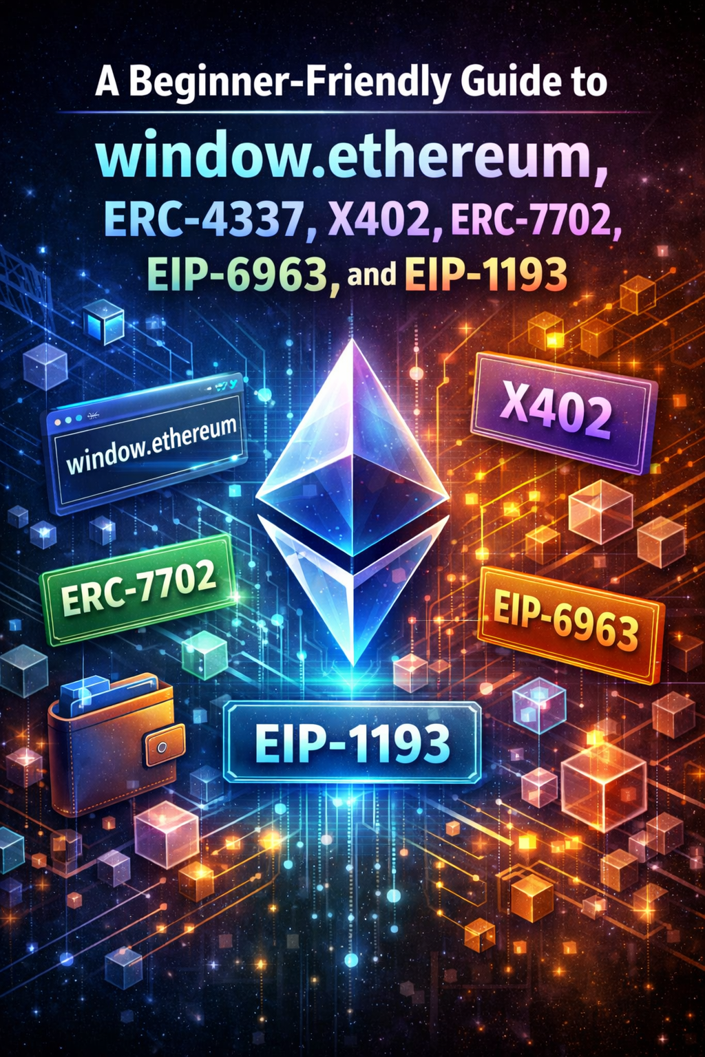 A Beginner-Friendly Guide to window.ethereum, ERC-4337, X402, ERC-7702, EIP-6963 EIP1193