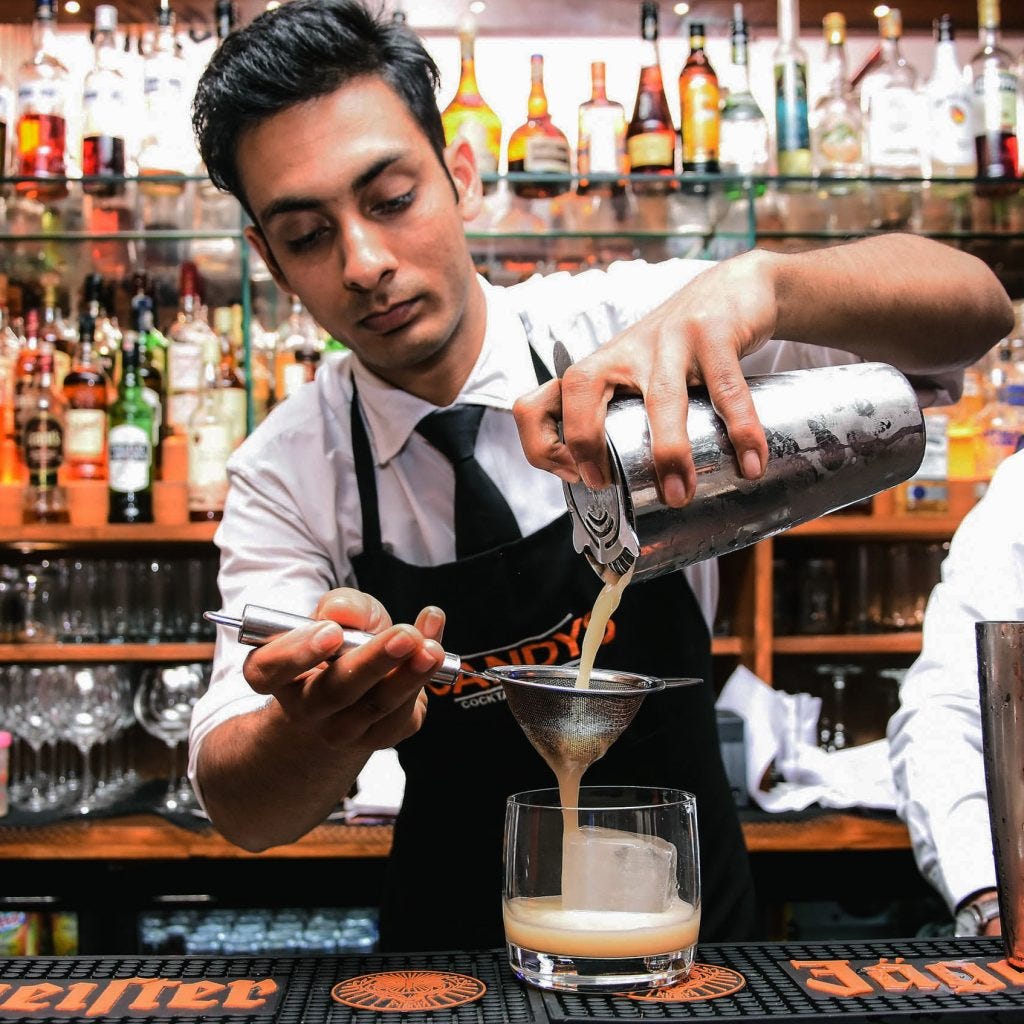 Bartender Cleavage