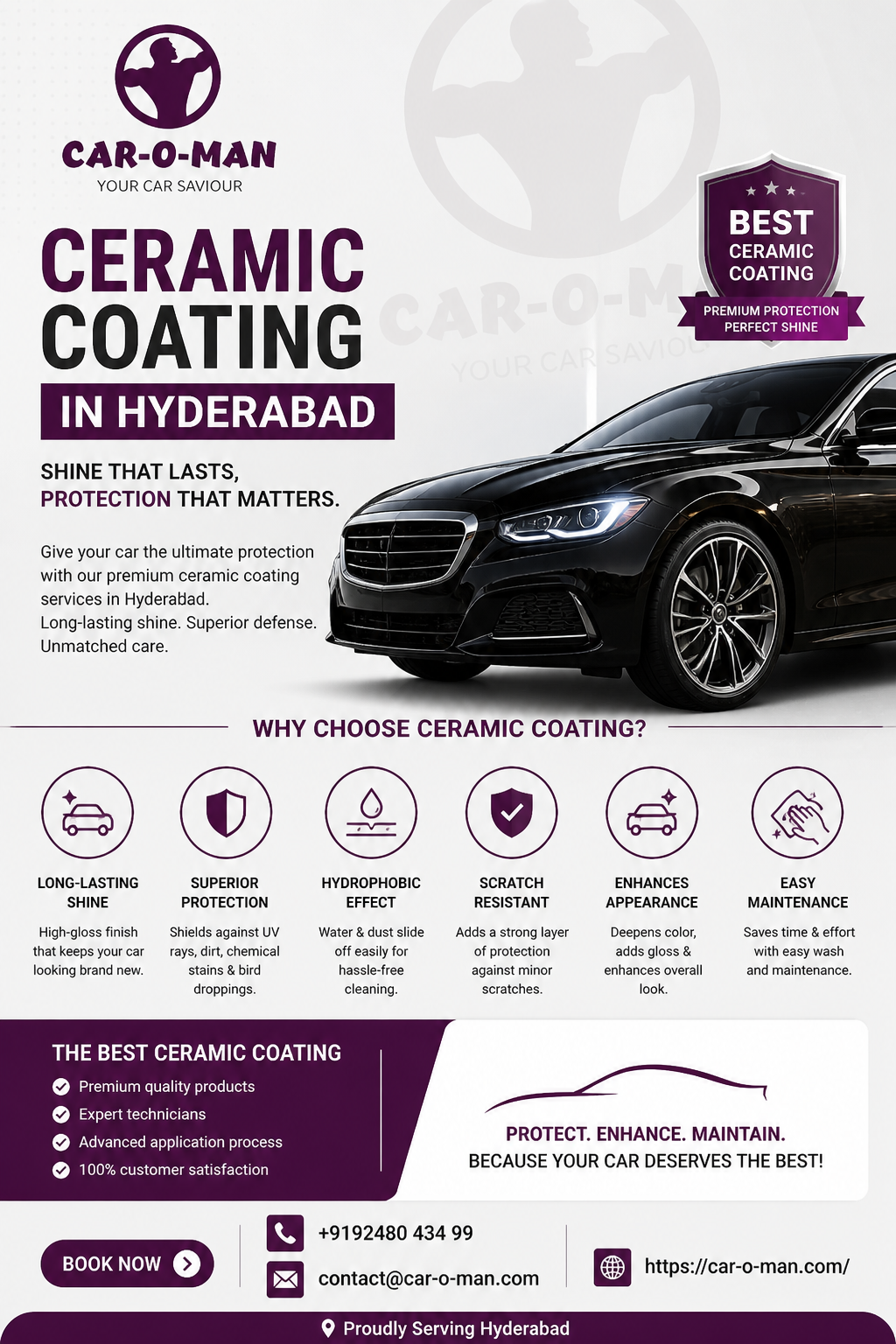 Ceramic Coating in Hyderabad — 2026