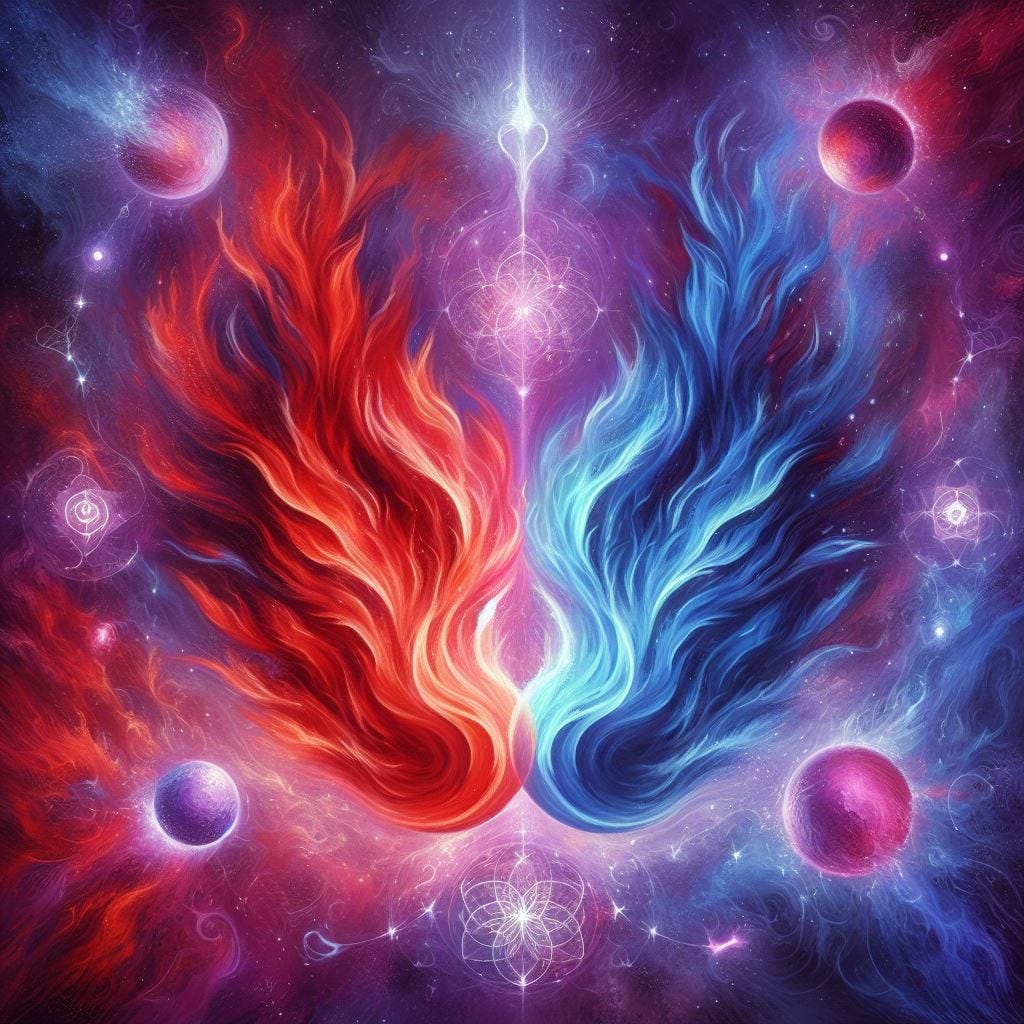 Signs and Insights into Karmic Twin Flame Connections by Hermes