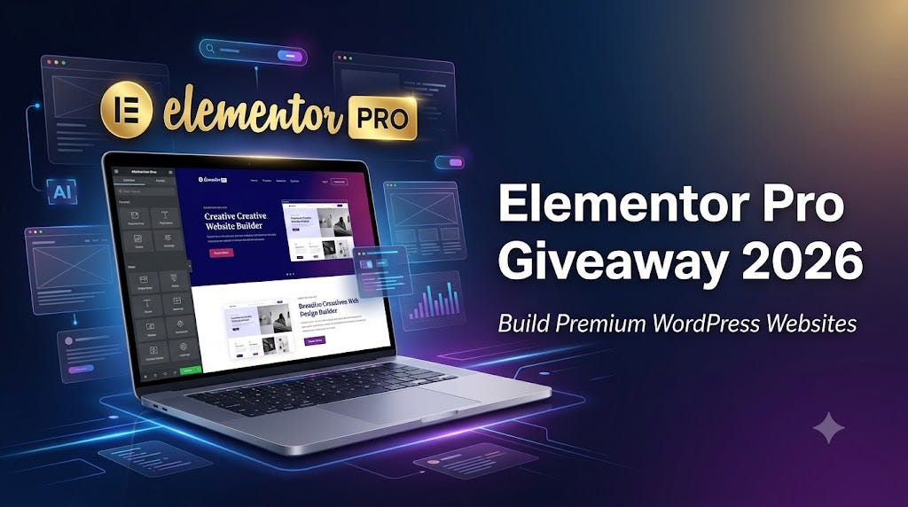 Elementor Pro Authentic License Free Giveaway