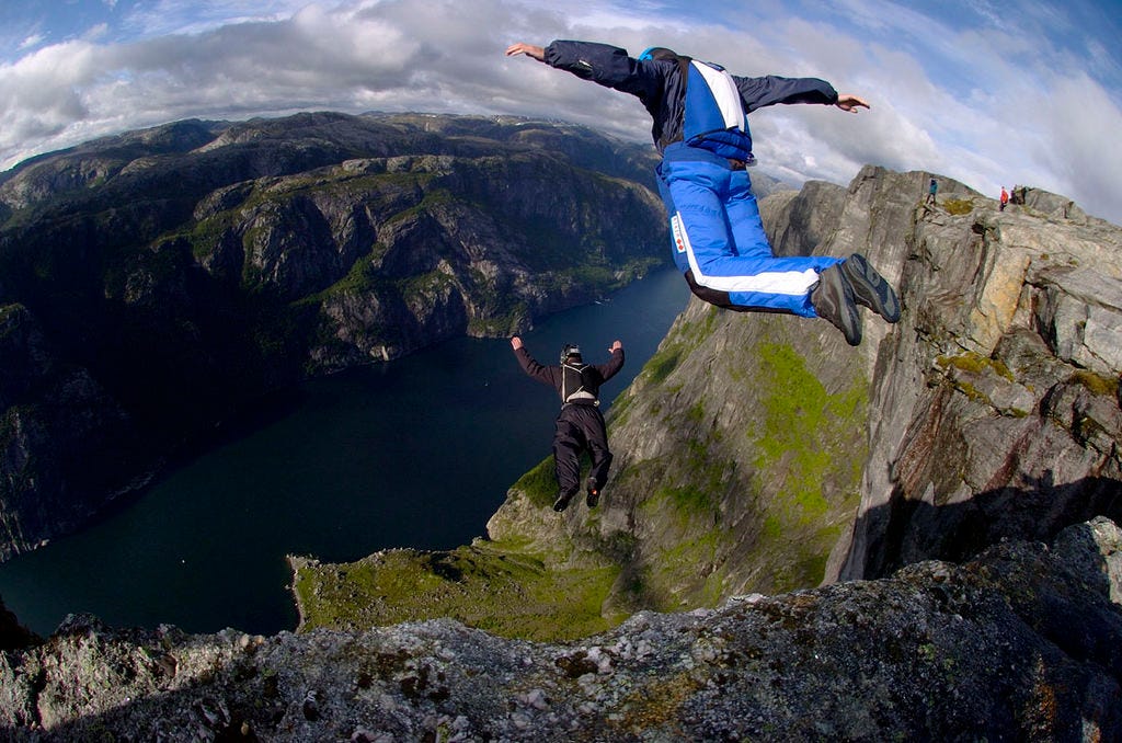Why is BASE jumping so dangerous? Because we want it to be. | by Richard  Quarisa | Medium
