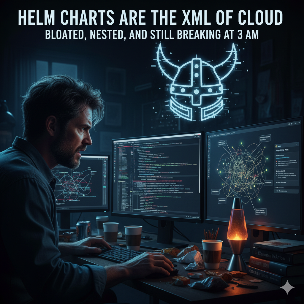Helm Charts Are the New XML Bloated, Nested, and Nobody Understands Them Fully