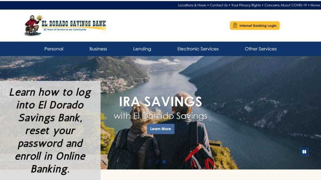 Everything you need to know about El Dorado Savings Bank Online Banking