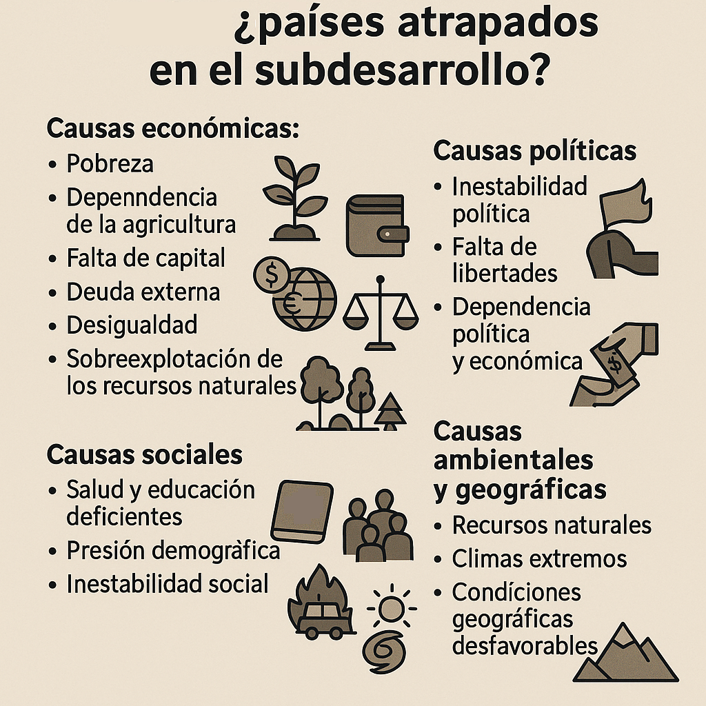 ¿Por qué algunos países siguen atrapados en el subdesarrollo?