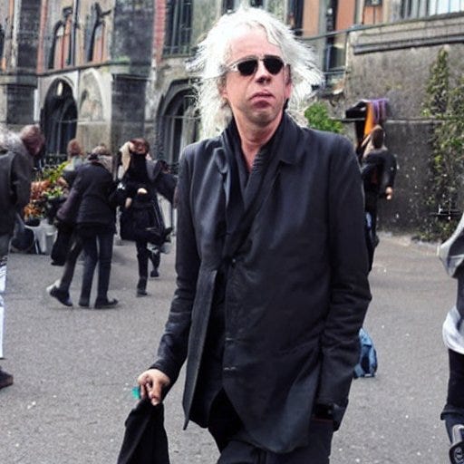 Bob Geldof Stalked By a Man With a Wonky Leg and Arms That Can't Stop  Flapping About | by Edward John | Feb, 2023 | Medium