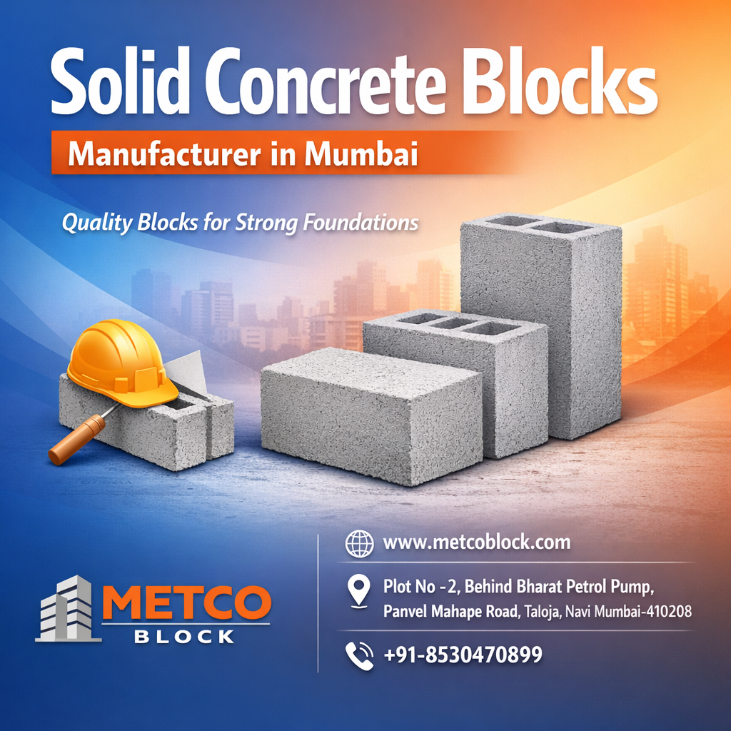 Building Mumbai’s Future: The Leading Solid Concrete Blocks Manufacturer in Mumbai