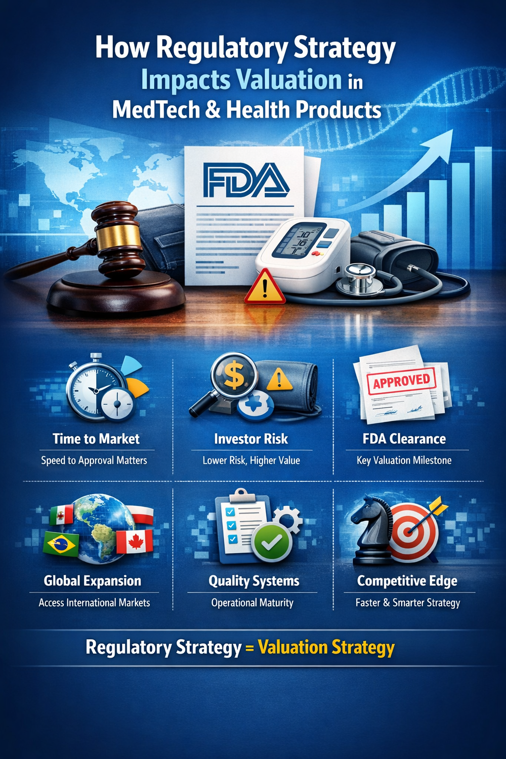 How Regulatory Strategy Impacts Valuation in MedTech and Health Products