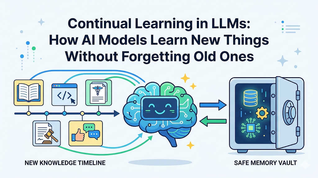 Continual Learning in LLMs: How AI Models Learn New Things Without Forgetting Old Ones