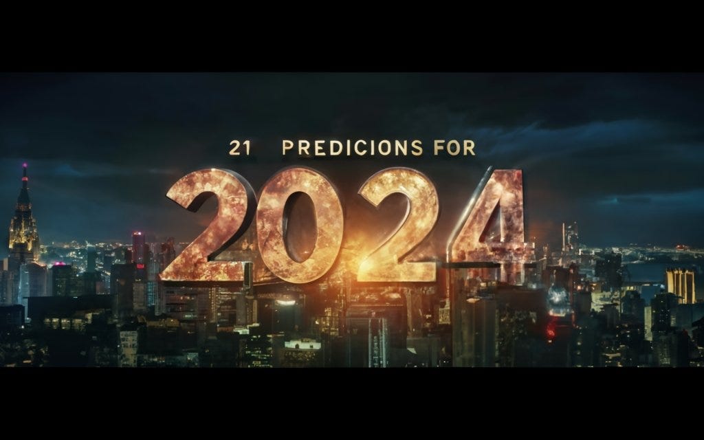 21 Predictions for 2024: #POST 72 | by Monty Excel | Jan, 2024 | Medium