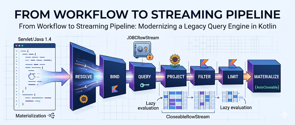 From Workflow to Streaming Pipeline: Modernizing a Legacy Query Engine in Kotlin