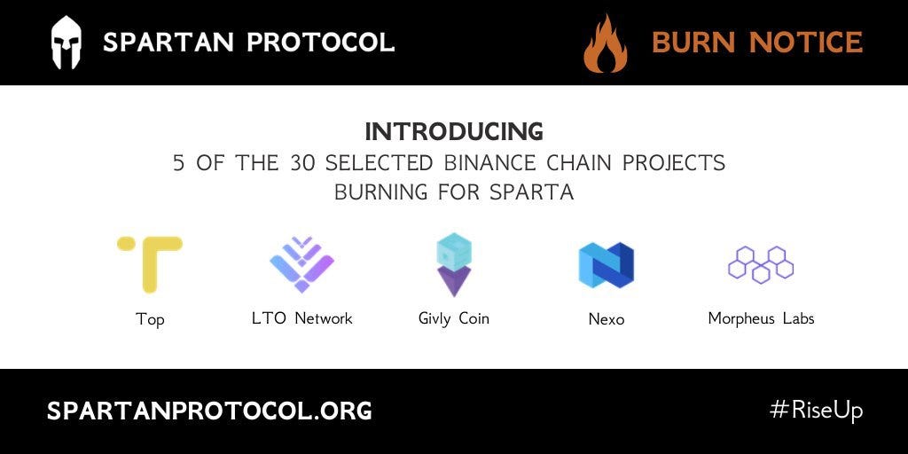 Spartan Protocol Burn Notice #5. The Next Five Projects Burning for… | by  SpartanProtocol | Medium