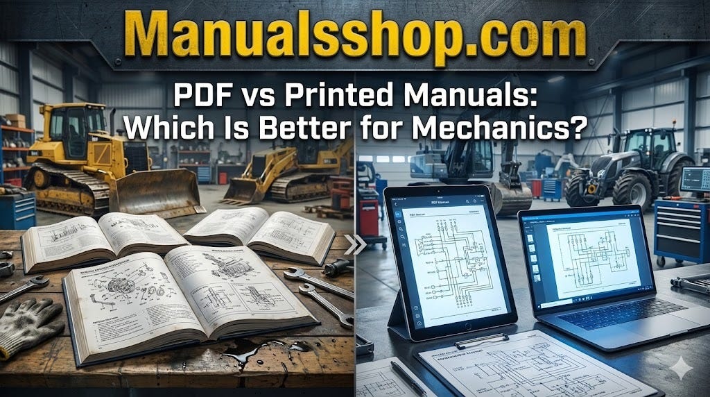 PDF vs Printed Manuals: Which Is Better for Mechanics?