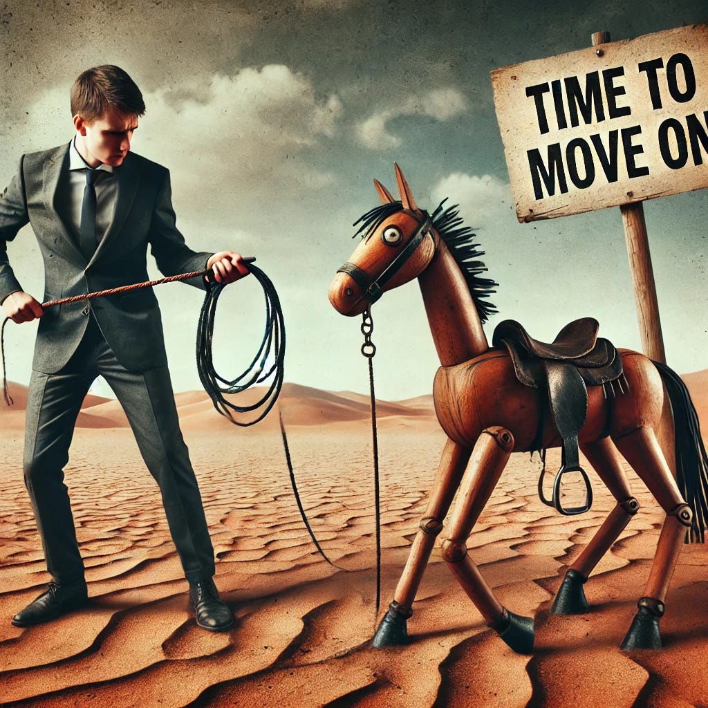 Why Flogging Dead Horses Stink: A Lesson in Letting Go | by Earnest ...