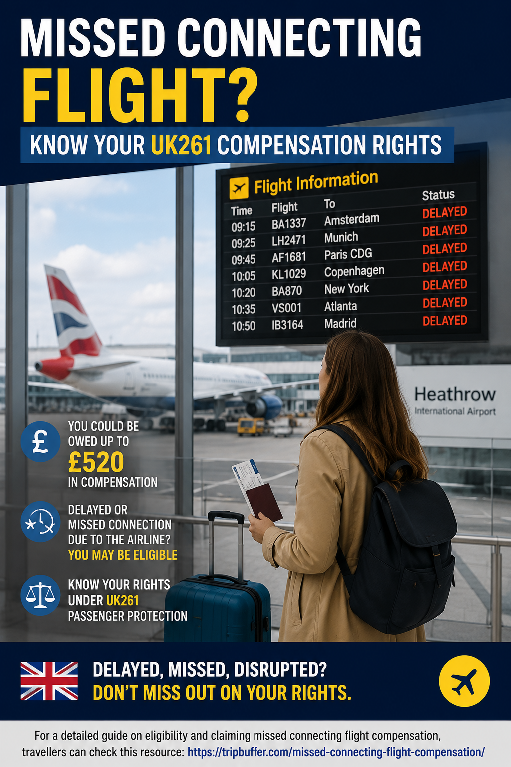 Missed Your Connecting Flight? Here’s What UK Passengers Are Actually Entitled To