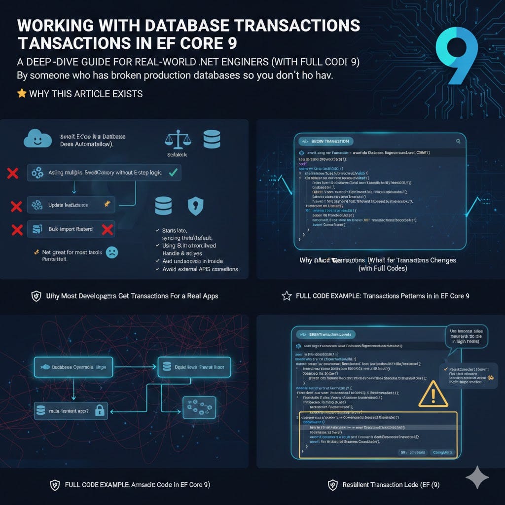 Working With Database Transactions in EF Core 9: A Deep-Dive Guide for ...