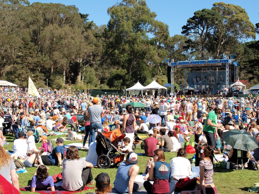 Hardly Strictly — Tons of people, but never crazy