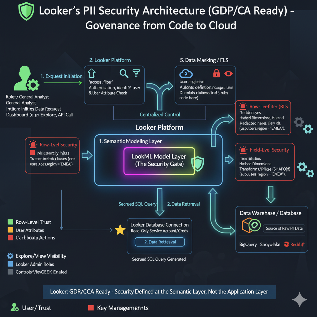 Beyond Dashboards: How to Implement Robust PII Security in Looker (GDPR/CCPA Ready) | by Avantika Pandey | Google Cloud – Community | Nov, 2025